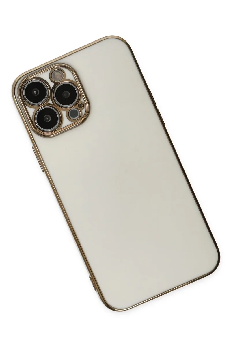 Newface iPhone 14 Pro Max Kılıf Volet Silikon - Beyaz