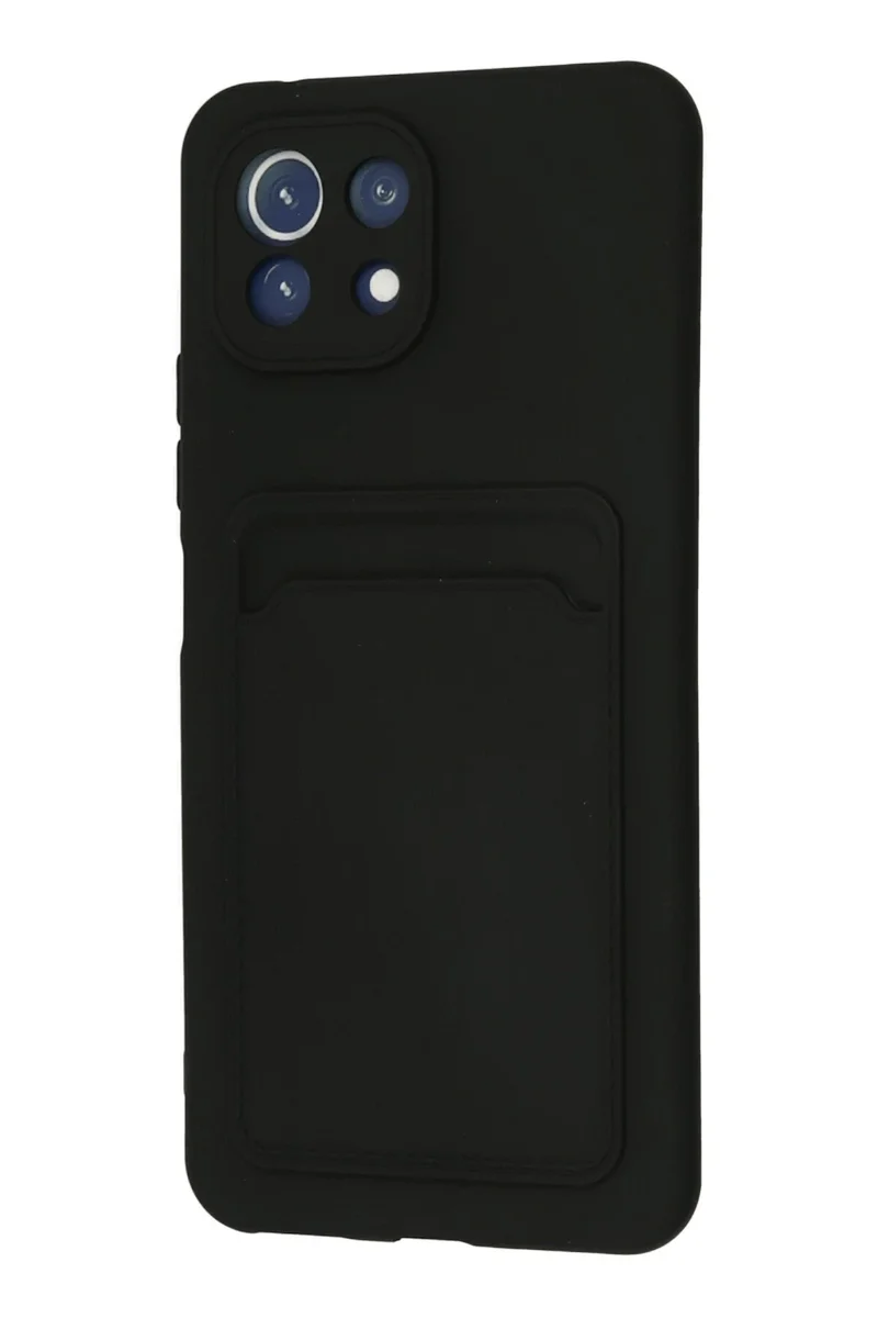 Newface Xiaomi Mi 11 Kılıf Kelvin Kartvizitli Silikon - Siyah