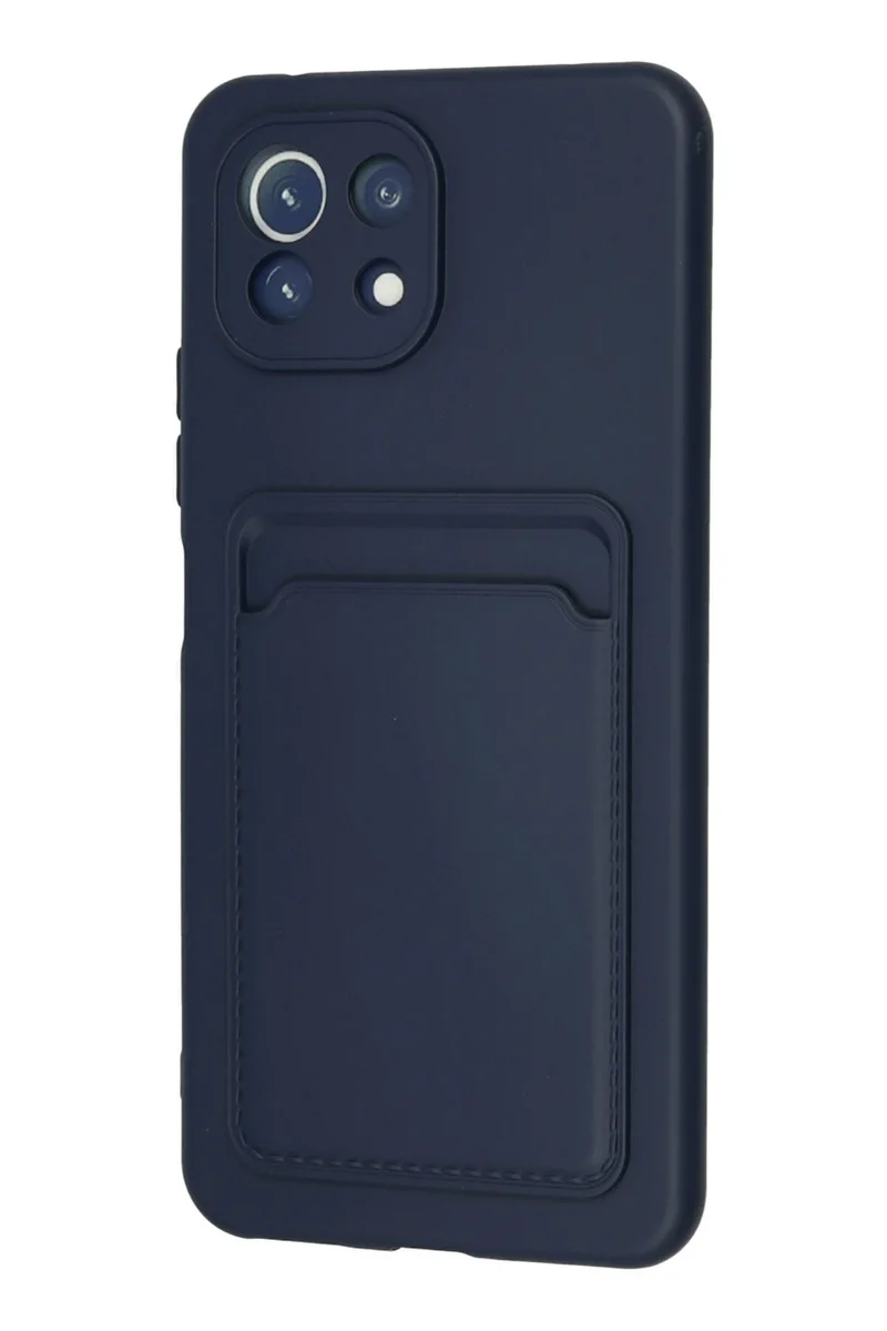 Newface Xiaomi Mi 11 Kılıf Kelvin Kartvizitli Silikon - Lacivert