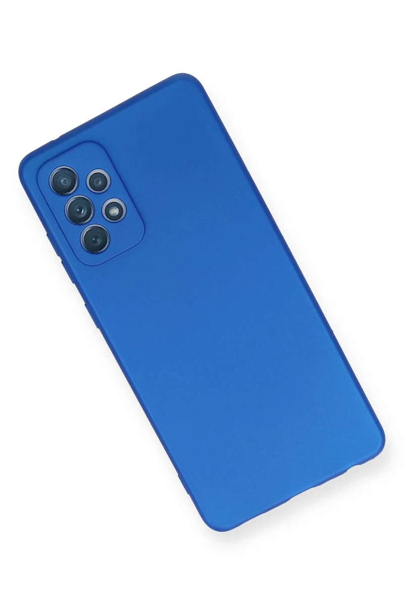 Newface Samsung Galaxy A72 Kılıf First Silikon - Mavi