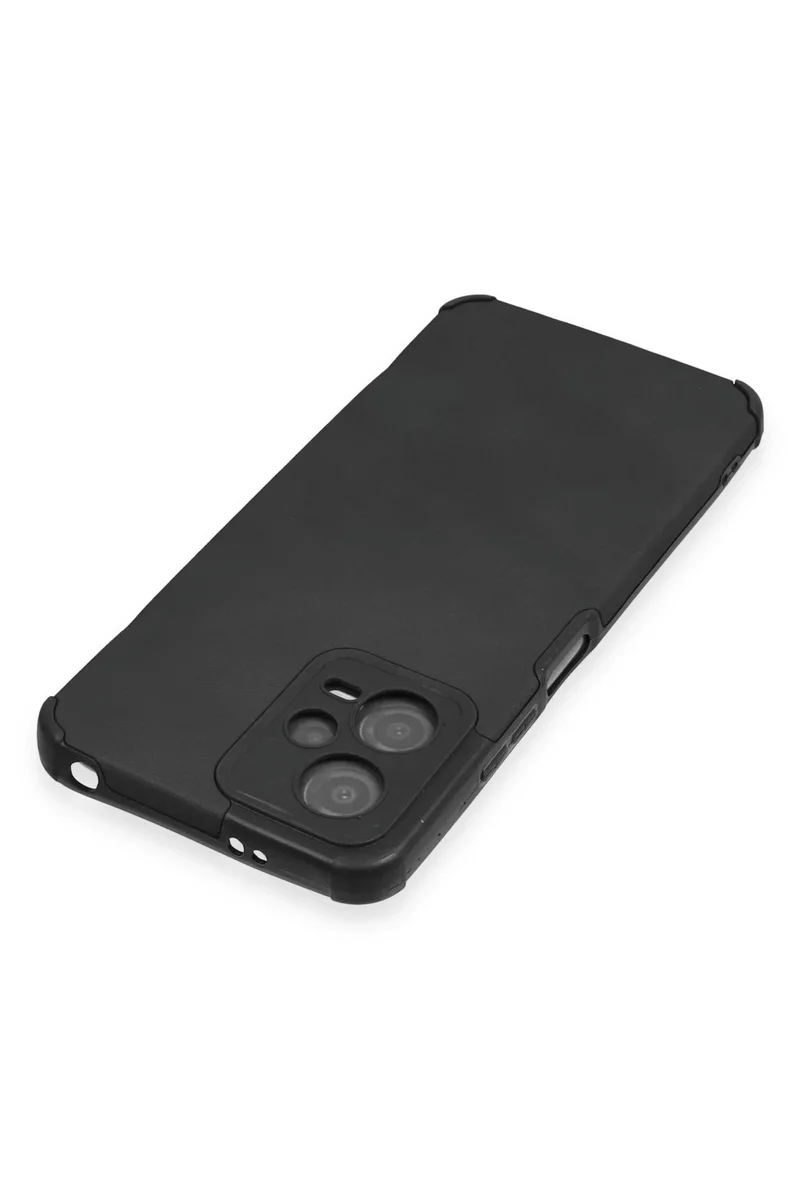 Newface Xiaomi Redmi Note 12 5G Kılıf Loop Deri Silikon - Siyah