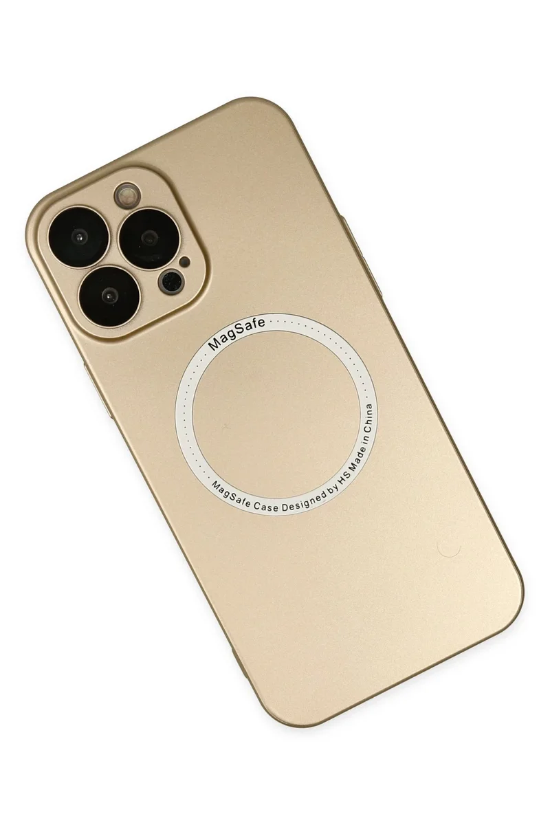 Newface iPhone 14 Pro Kılıf Jack Magneticsafe Lens Silikon - Gold