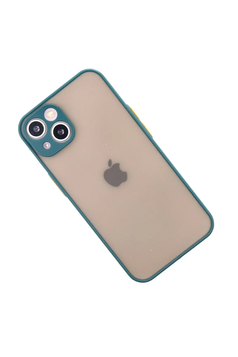 Newface iPhone 14 Kılıf Montreal Silikon Kapak - Yeşil