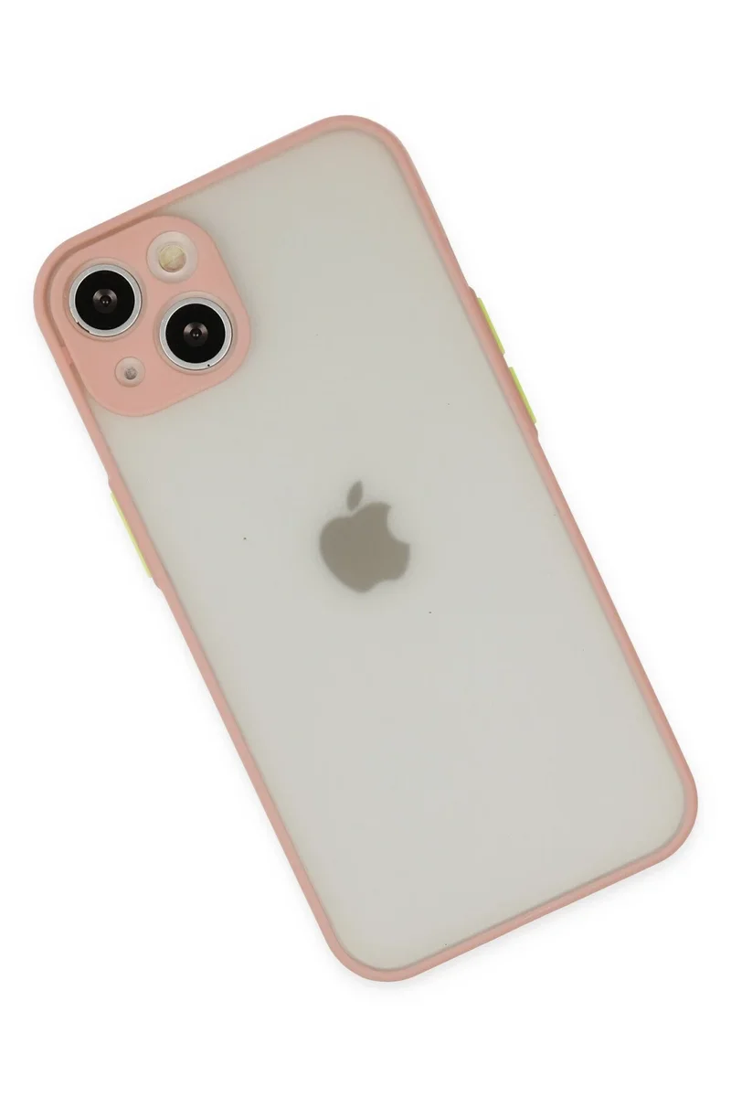 Newface iPhone 14 Kılıf Montreal Silikon Kapak - Pembe
