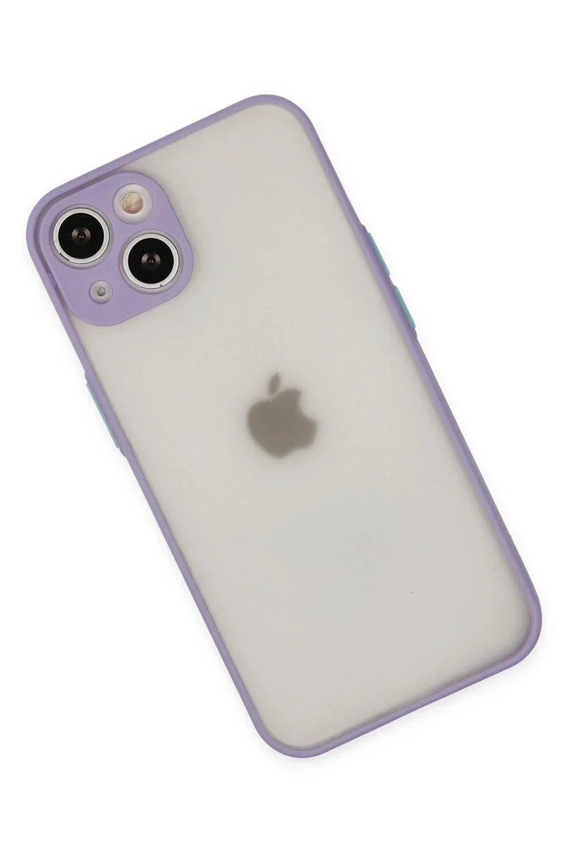 Newface iPhone 14 Kılıf Montreal Silikon Kapak - Mor