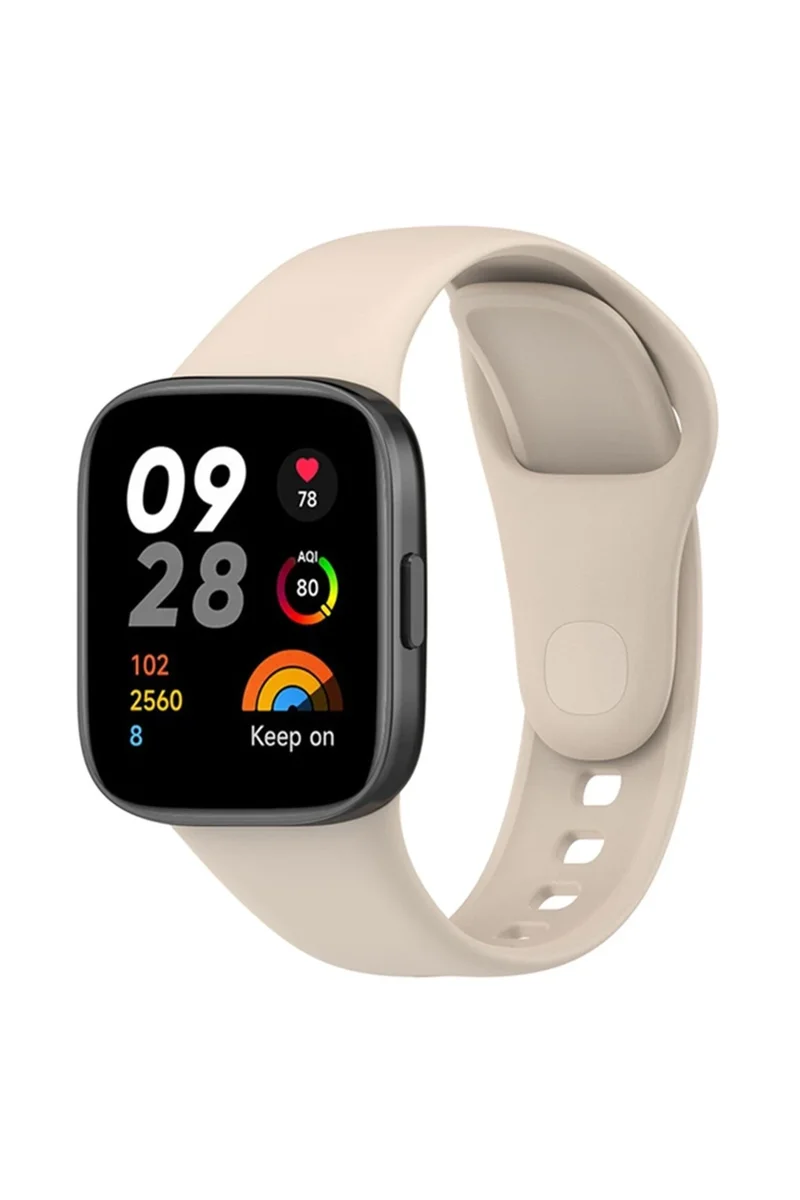 Newface Xiaomi Redmi Watch 3 Klasik Kordon - Bej