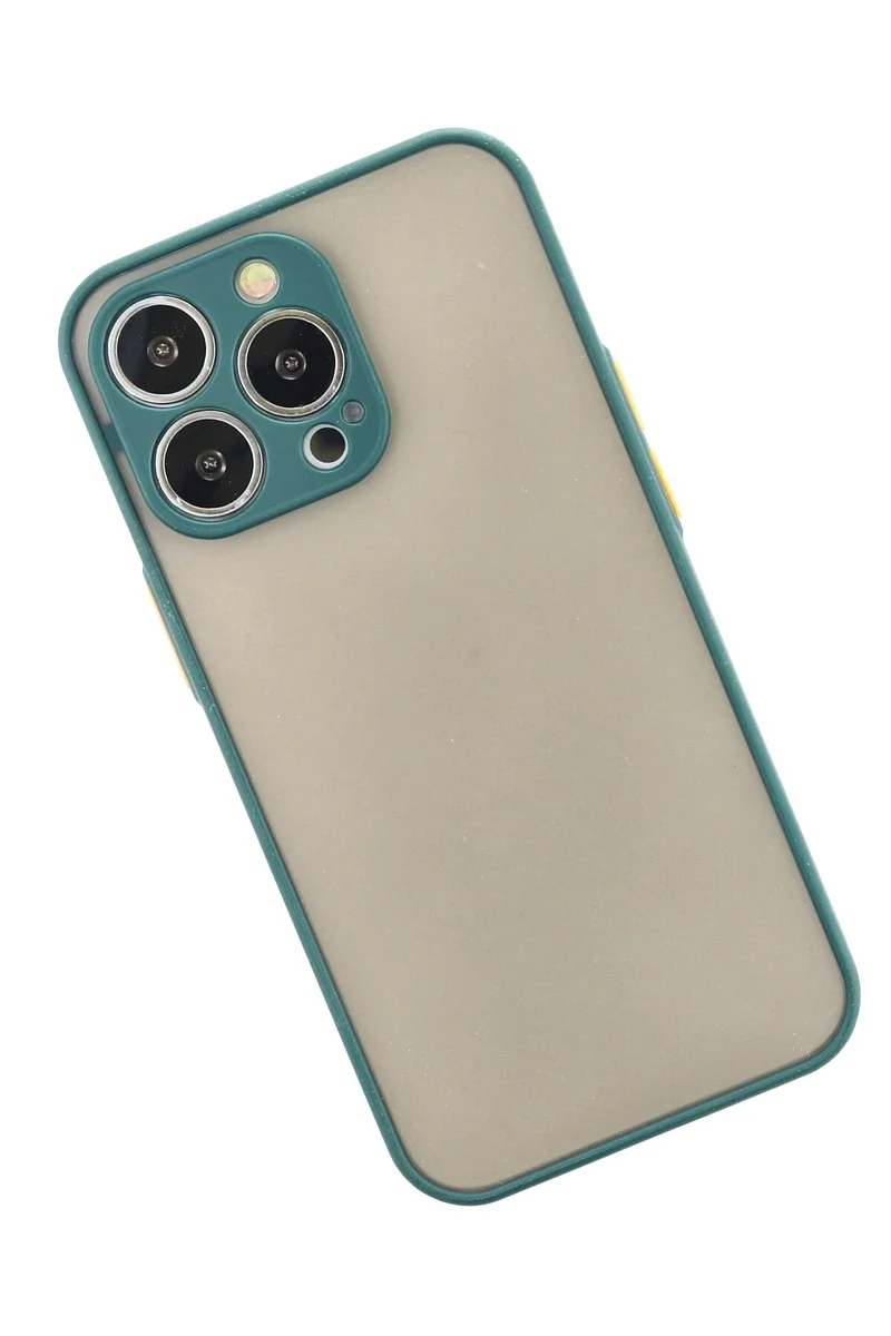 Newface iPhone 14 Pro Max Kılıf Montreal Silikon Kapak - Yeşil