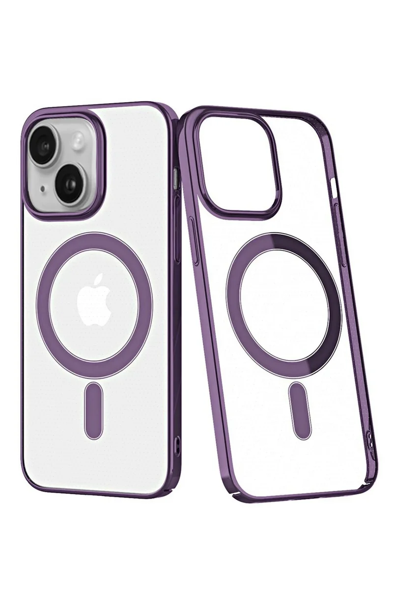 Newface iPhone 14 Plus Kılıf Element Magneticsafe Sert Kapak - Mor