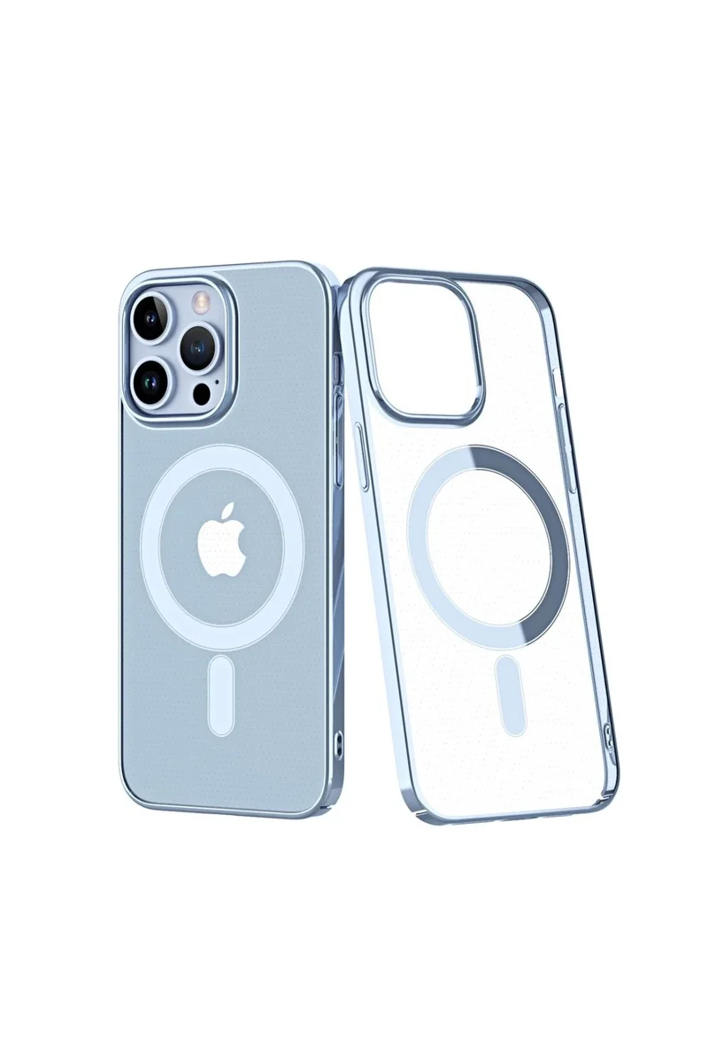 Newface iPhone 14 Pro Kılıf Element Magneticsafe Sert Kapak - Sierra Blue