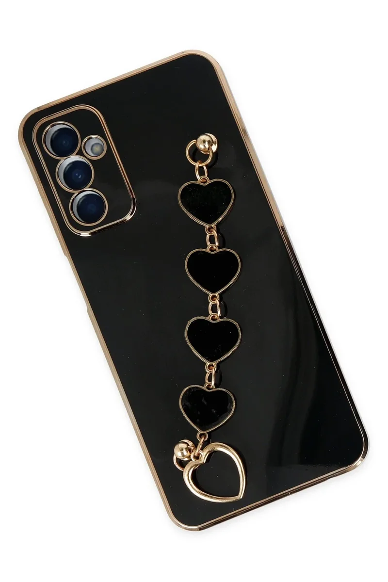 Newface Samsung Galaxy M23 Kılıf Esila Silikon - Siyah