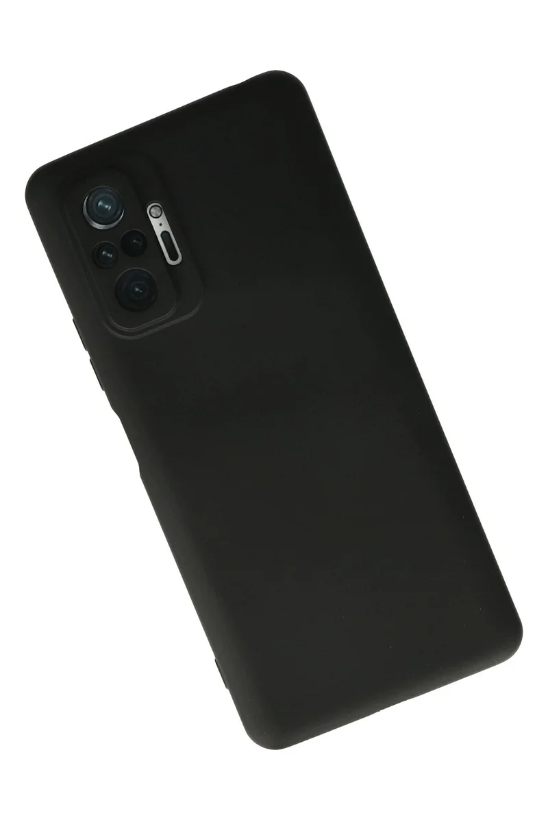 Newface Xiaomi Redmi Note 10 Pro Kılıf Nano içi Kadife Silikon - Siyah