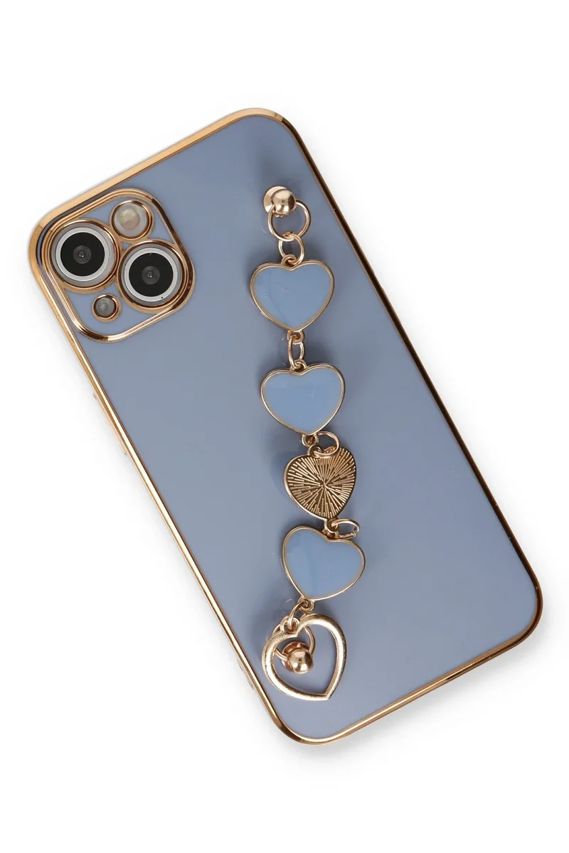 Newface iPhone 14 Kılıf Esila Silikon - Gri