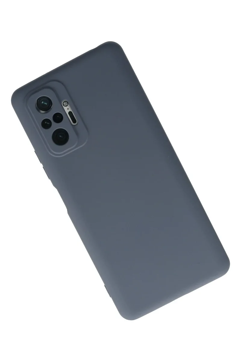 Newface Xiaomi Redmi Note 10 Pro Kılıf Nano içi Kadife Silikon - Gri