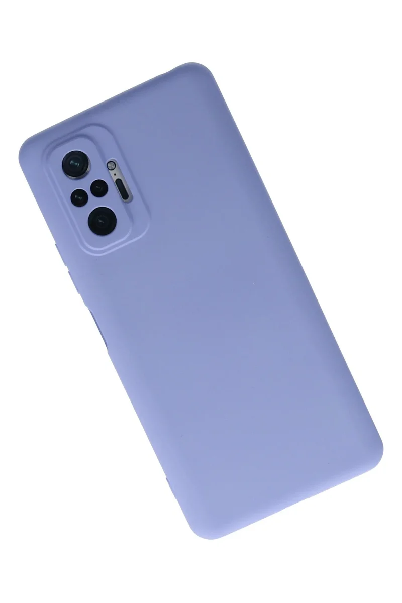 Newface Xiaomi Redmi Note 10 Pro Kılıf Nano içi Kadife Silikon - Lila