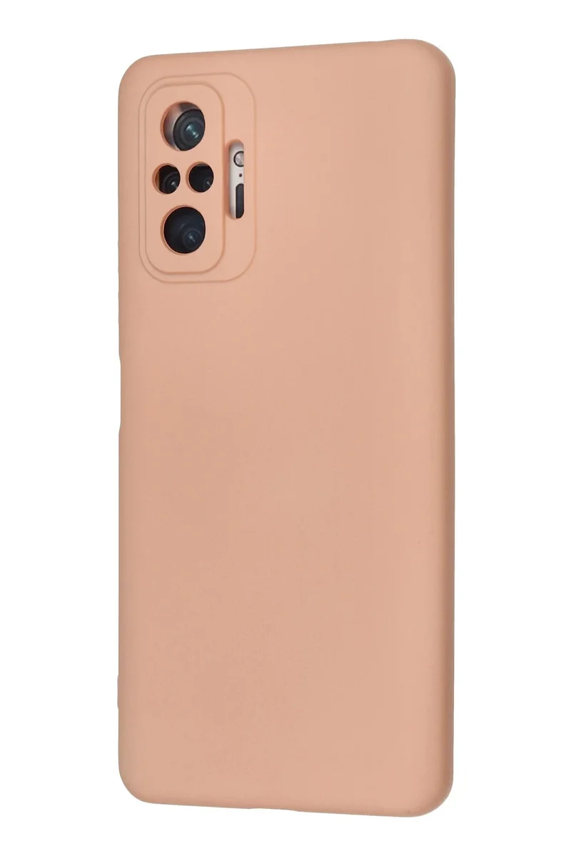 Newface Xiaomi Redmi Note 10 Pro Kılıf Nano içi Kadife Silikon - Pudra