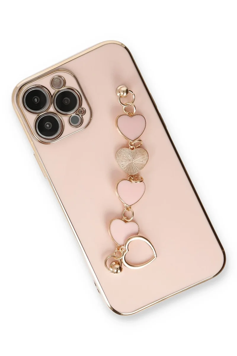 Newface iPhone 14 Pro Kılıf Esila Silikon - Pudra