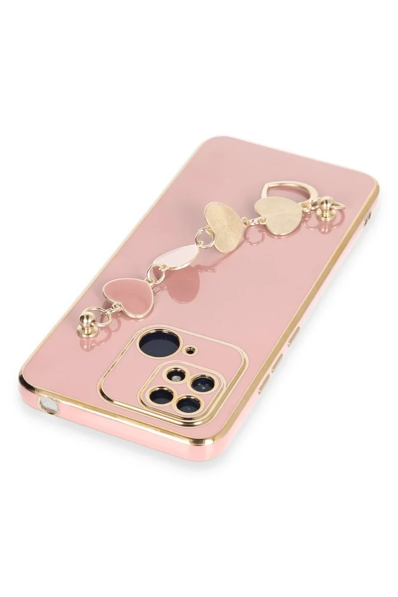 Newface Xiaomi Redmi 10C Kılıf Esila Silikon - Pudra