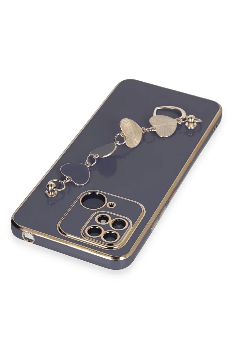 Newface Xiaomi Redmi 10C Kılıf Esila Silikon - Gri