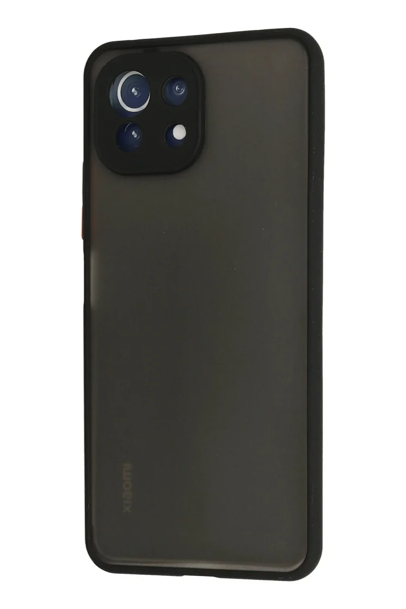 Newface Xiaomi Mİ 11 Lite Kılıf Montreal Silikon Kapak - Siyah