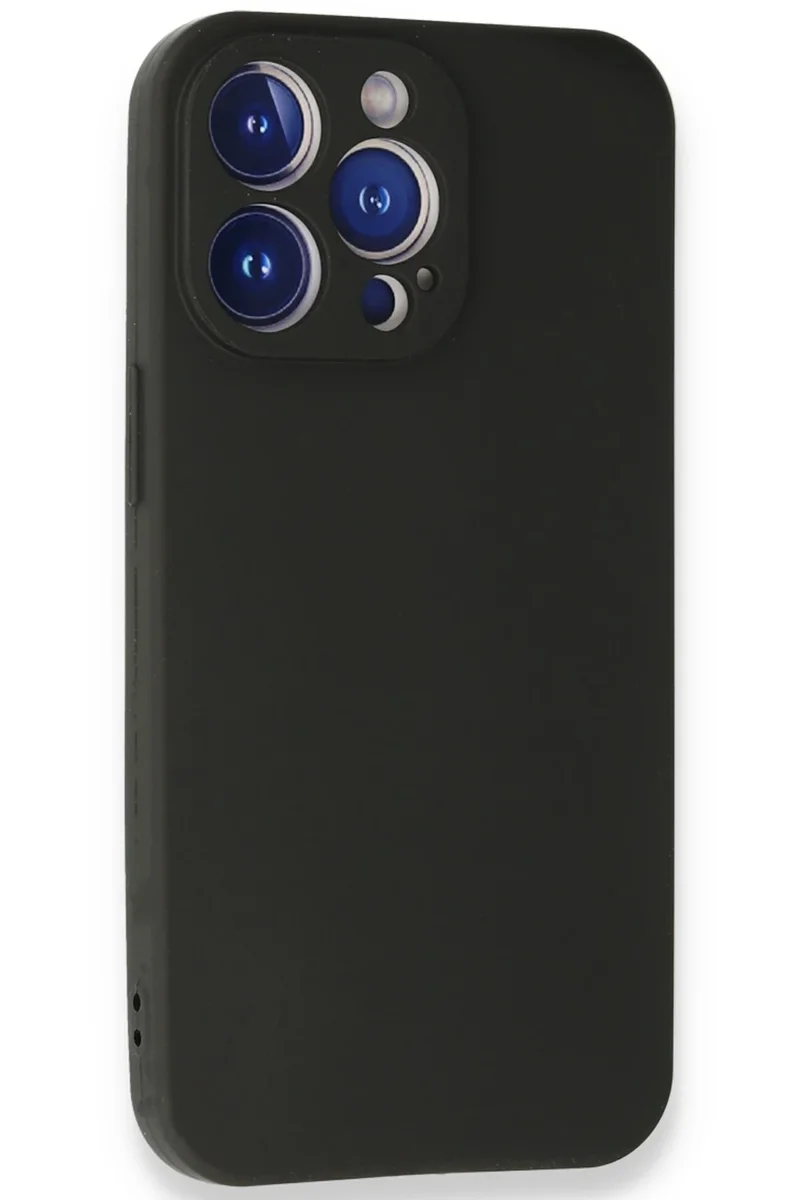 Newface iPhone 14 Pro Max Kılıf First Silikon - Siyah