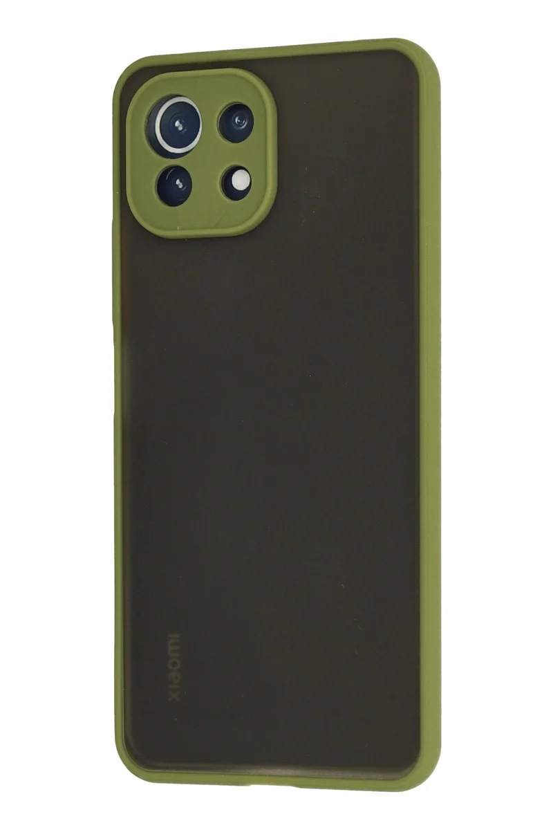 Newface Xiaomi Mİ 11 Lite Kılıf Montreal Silikon Kapak - Açık Yeşil