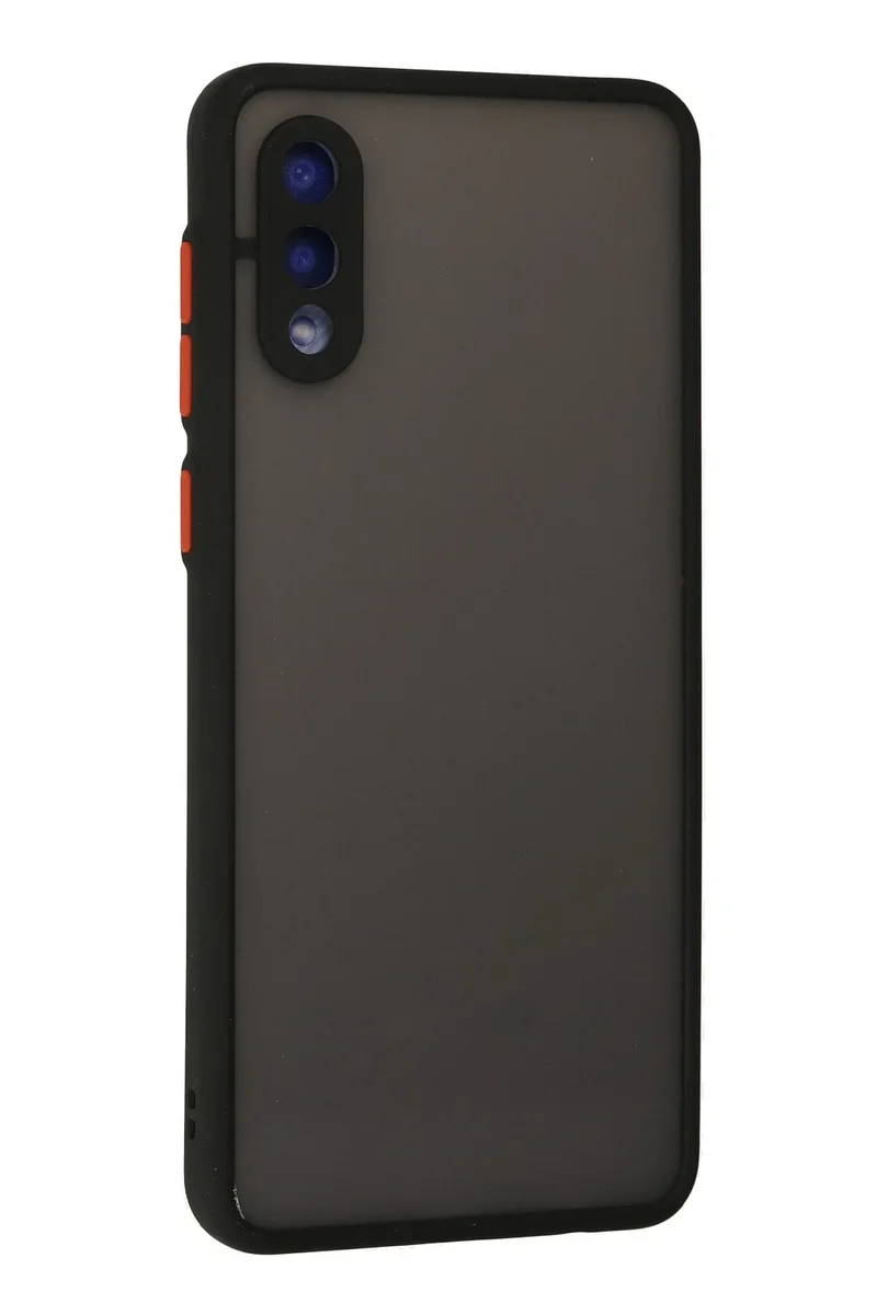 Newface Samsung Galaxy A02 Kılıf Montreal Silikon Kapak - Siyah