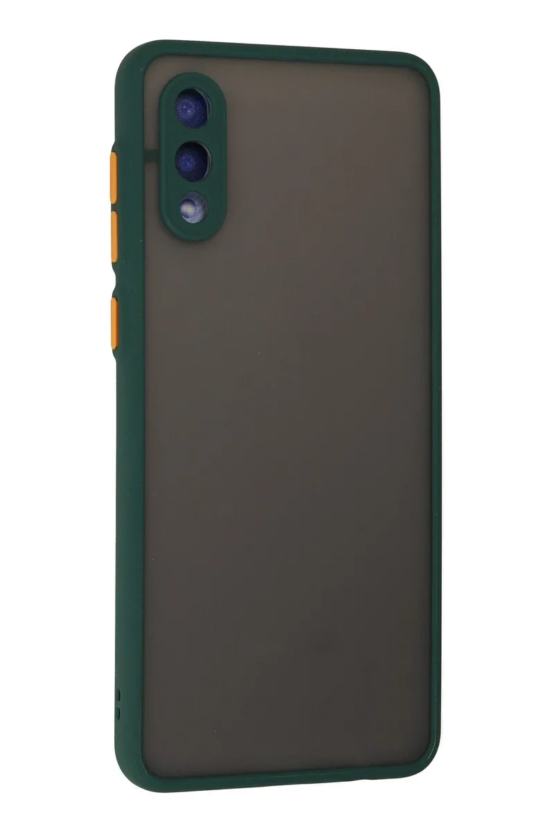 Newface Samsung Galaxy A02 Kılıf Montreal Silikon Kapak - Yeşil