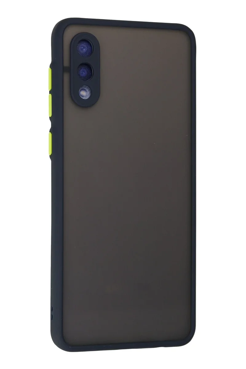 Newface Samsung Galaxy A02 Kılıf Montreal Silikon Kapak - Lacivert