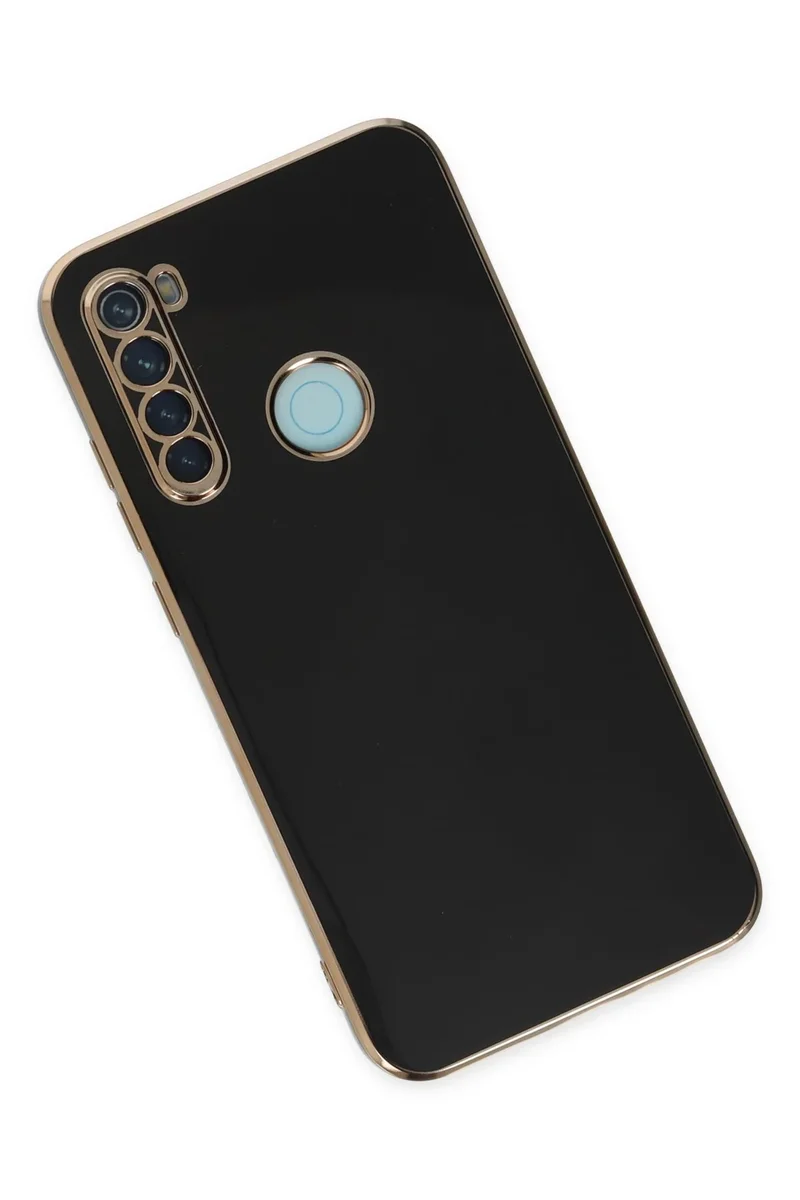 Newface Xiaomi Redmi Note 8 Kılıf Volet Silikon - Siyah