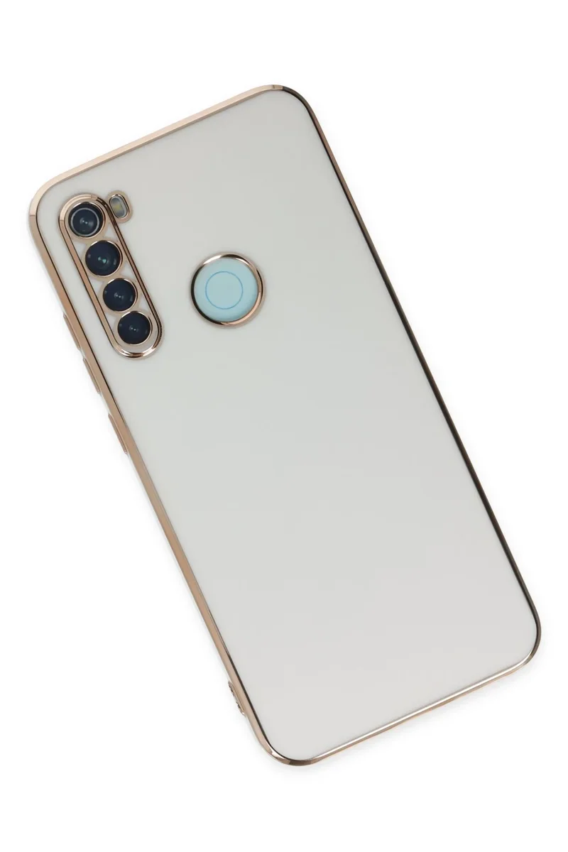 Newface Xiaomi Redmi Note 8 Kılıf Volet Silikon - Beyaz