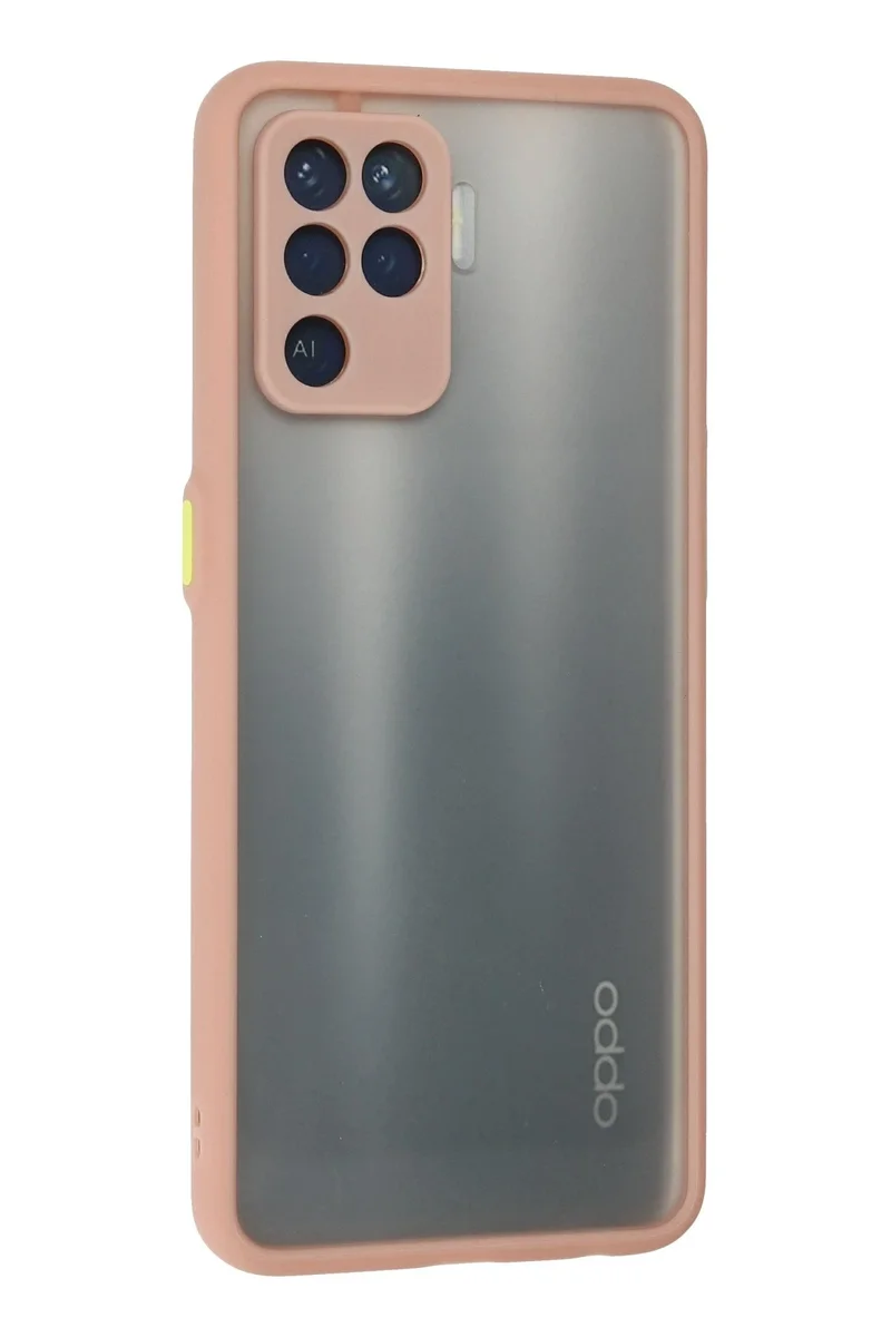 Newface Oppo Reno 5 Lite Kılıf Montreal Silikon Kapak - Pembe