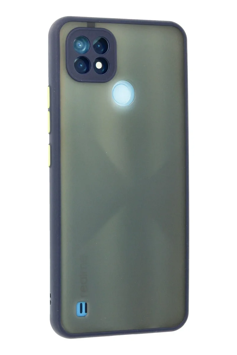 Newface Realme C21 Kılıf Montreal Silikon Kapak - Lacivert