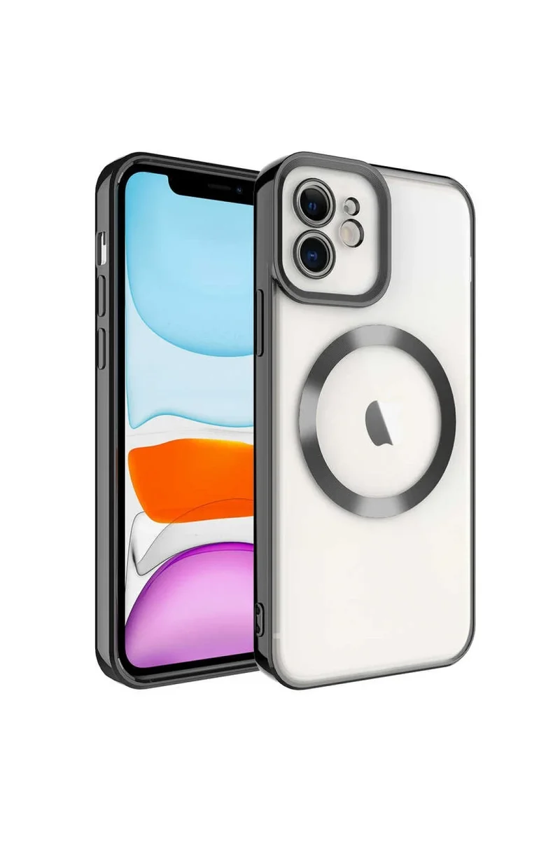 Newface iPhone 11 Kılıf Kross Magneticsafe Kapak - Siyah