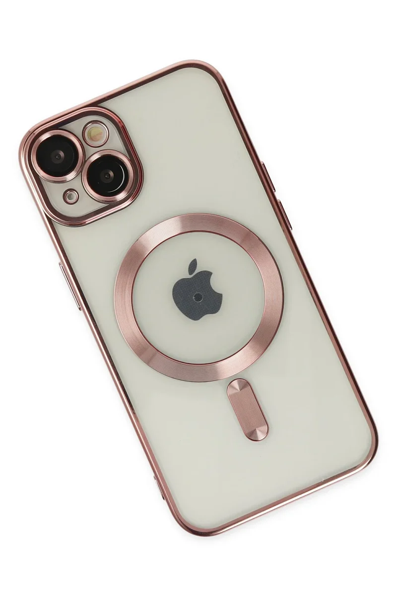 Newface iPhone 14 Plus Kılıf Kross Magneticsafe Kapak - Rose