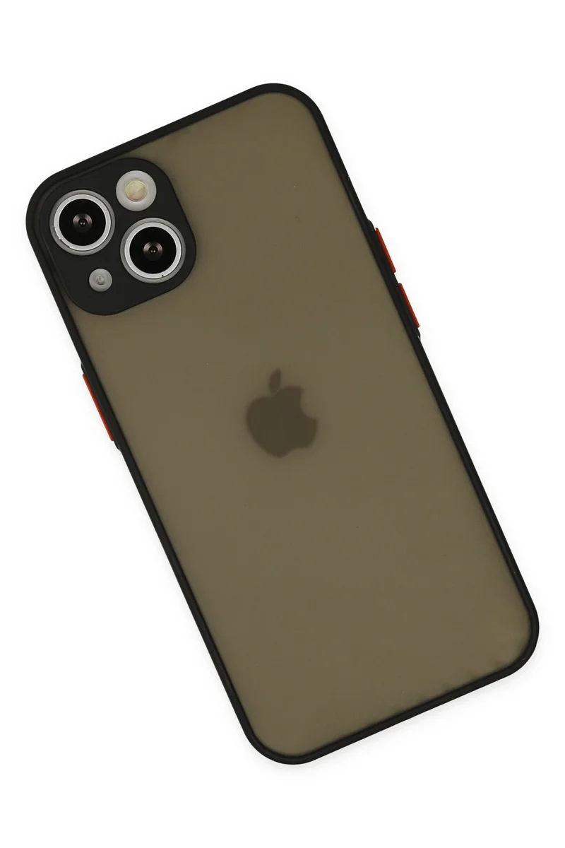 Newface iPhone 15 Plus Kılıf Montreal Silikon Kapak - Siyah