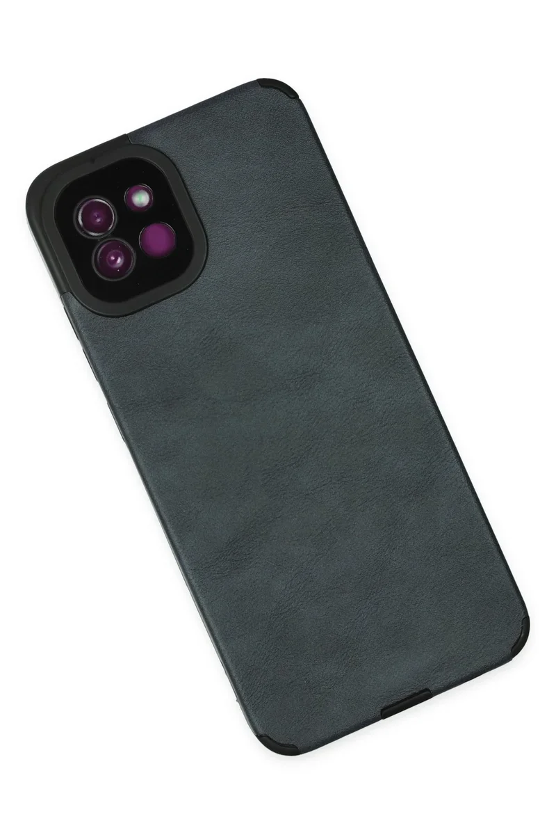 Newface Samsung Galaxy A03 Kılıf Loop Deri Silikon - Lacivert