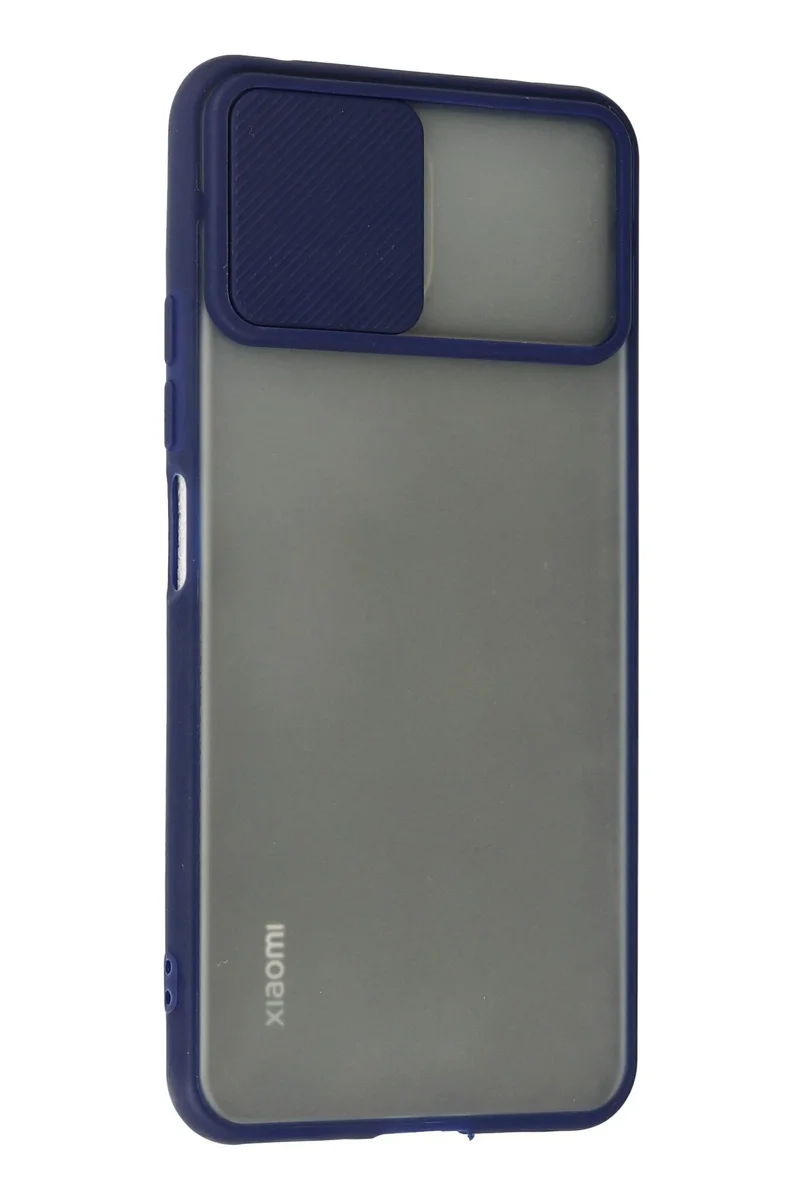Newface Xiaomi Mİ 11 Lite Kılıf Palm Buzlu Kamera Sürgülü Silikon - Lacivert