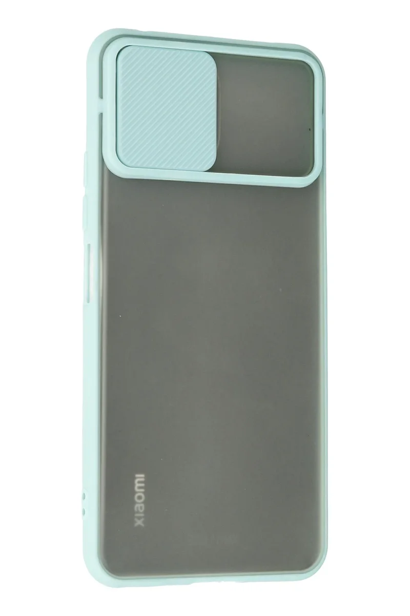 Newface Xiaomi Mİ 11 Lite Kılıf Palm Buzlu Kamera Sürgülü Silikon - Turkuaz
