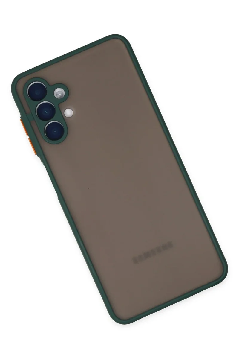 Newface Samsung Galaxy A04S Kılıf Montreal Silikon Kapak - Yeşil