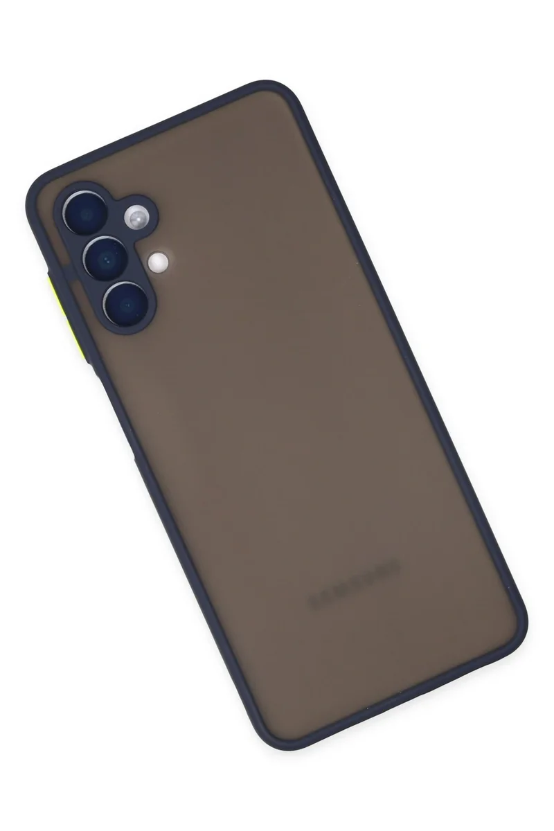 Newface Samsung Galaxy A04S Kılıf Montreal Silikon Kapak - Lacivert