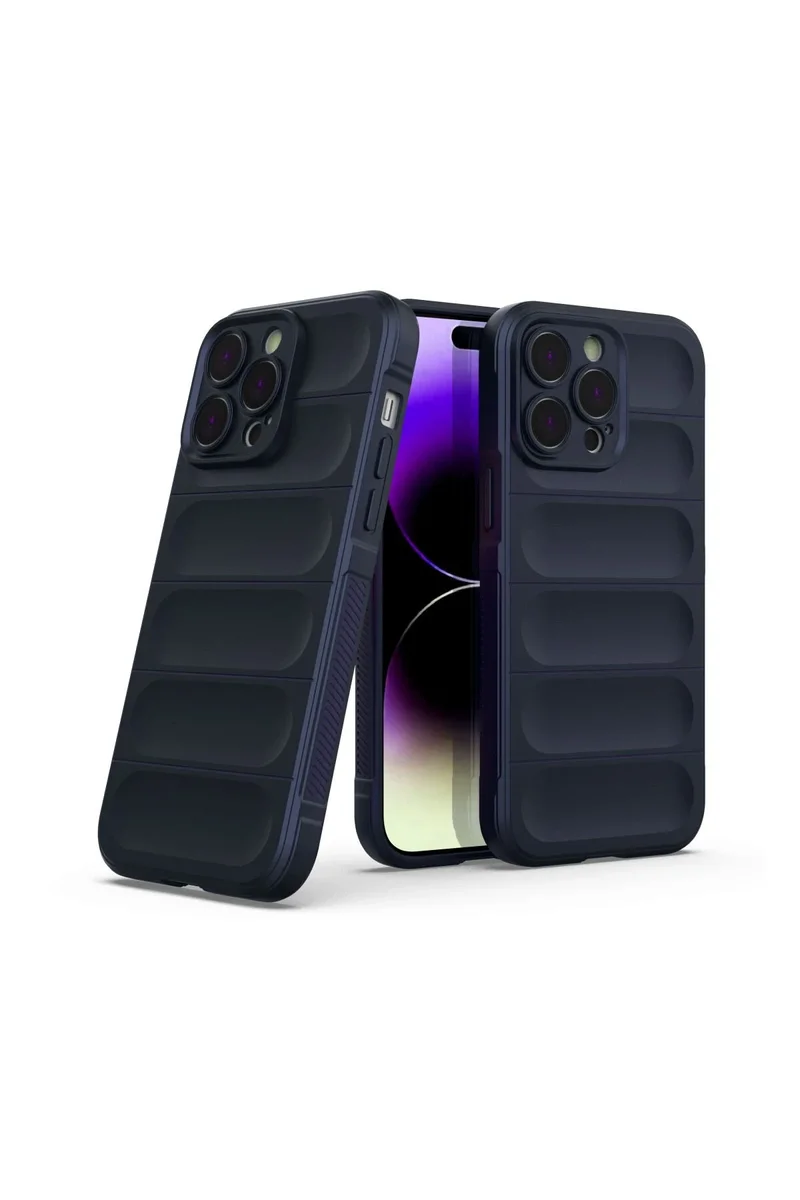 Newface iPhone 15 Pro Kılıf Optimum Silikon - Lacivert