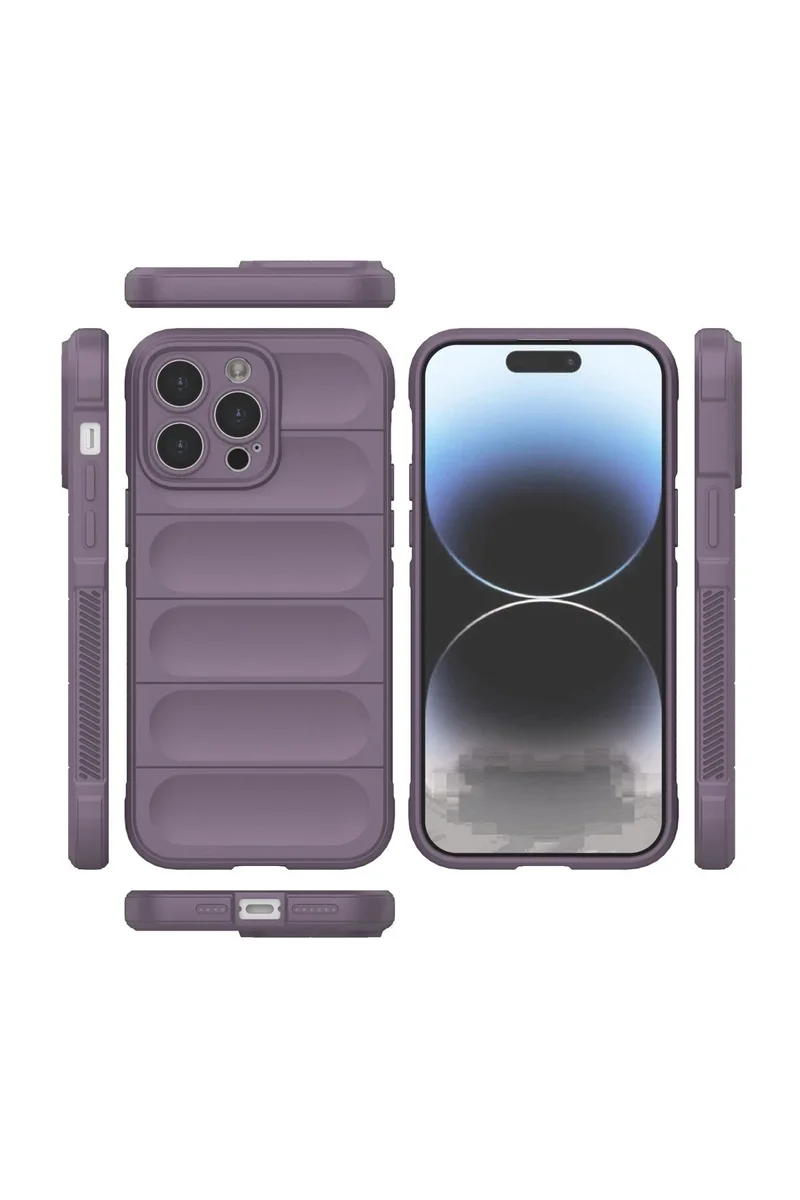 Newface iPhone 15 Pro Kılıf Optimum Silikon - Mor