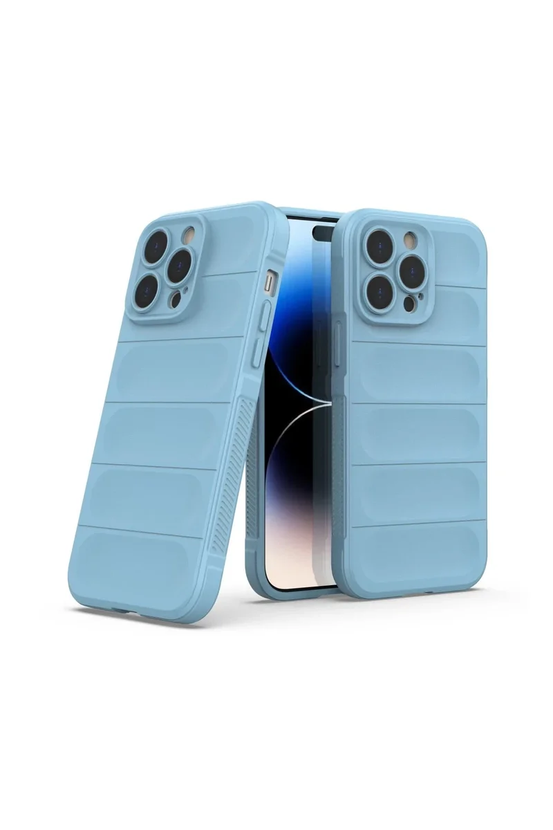 Newface iPhone 15 Pro Kılıf Optimum Silikon - Sky Blue