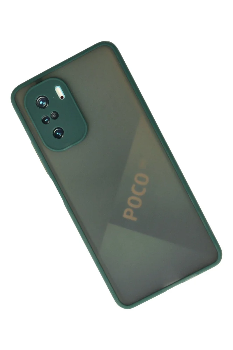 Newface Xiaomi Poco F3 Kılıf Montreal Silikon Kapak - Yeşil