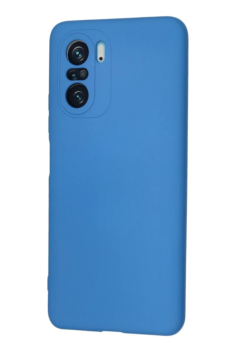 Newface Xiaomi Poco F3 Kılıf Nano içi Kadife Silikon - Mavi