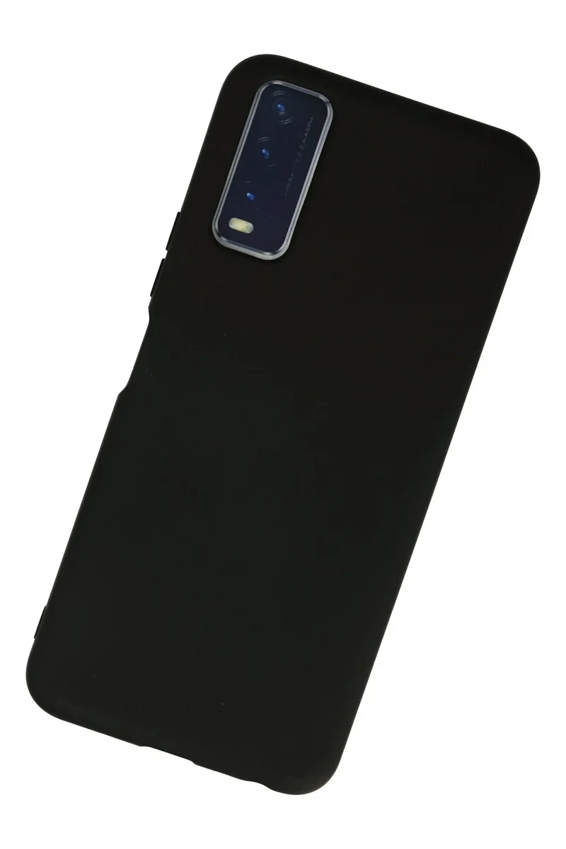 Newface Vivo Y11S Kılıf Nano içi Kadife Silikon - Siyah