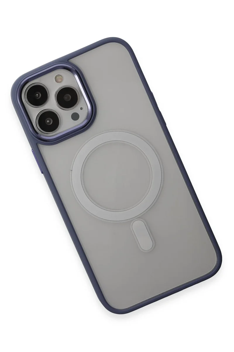 Newface iPhone 15 Pro Max Kılıf Room Magneticsafe Silikon - Sierra Blue