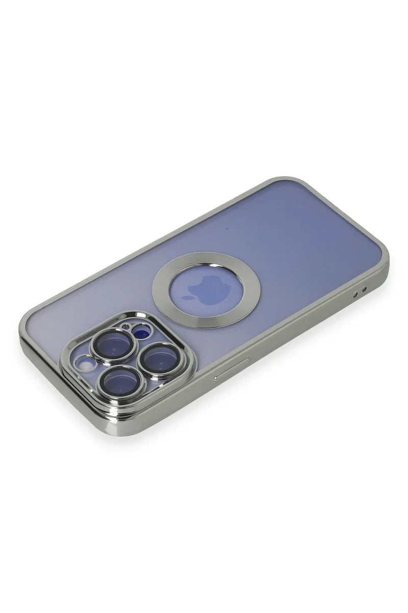 Newface iPhone 15 Pro Kılıf Slot Silikon - Gümüş