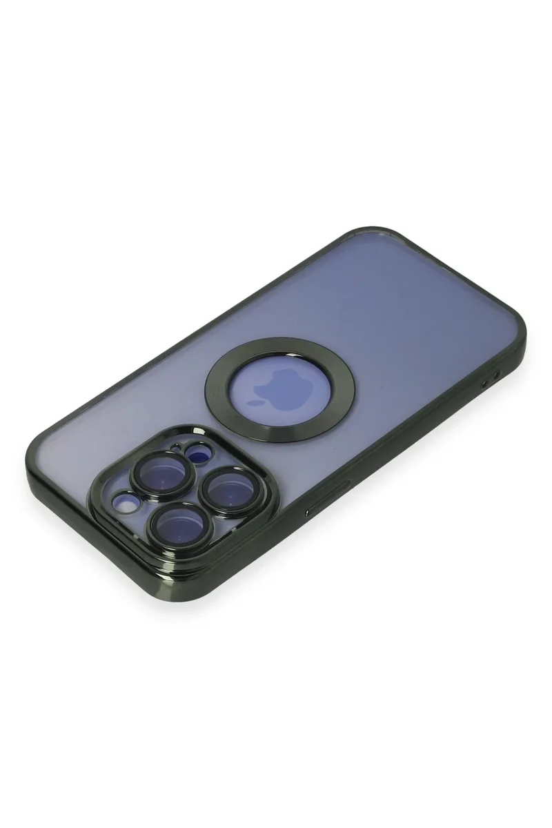 Newface iPhone 15 Pro Kılıf Slot Silikon - Köknar Yeşili