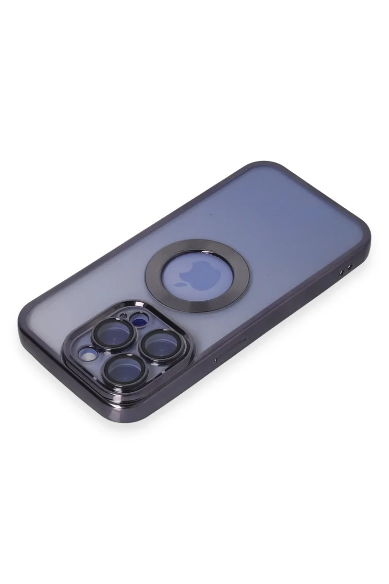 Newface iPhone 15 Pro Max Kılıf Slot Silikon - Mor